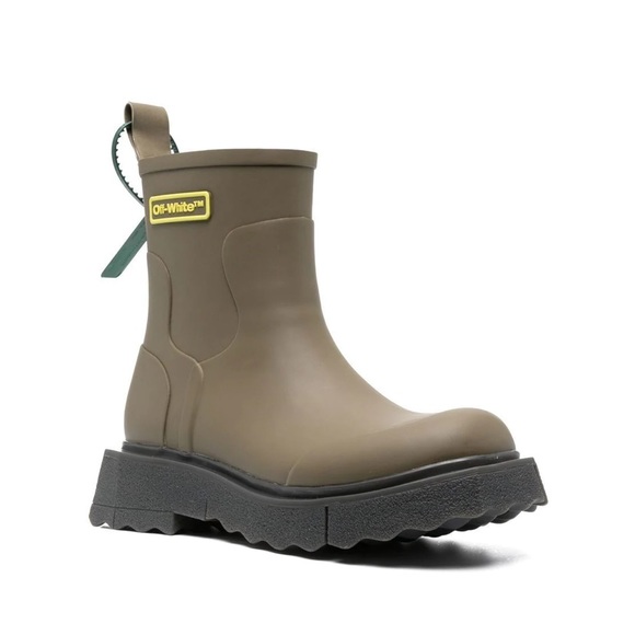 Off-White Ankle Rain Boot - Picture 2 of 8